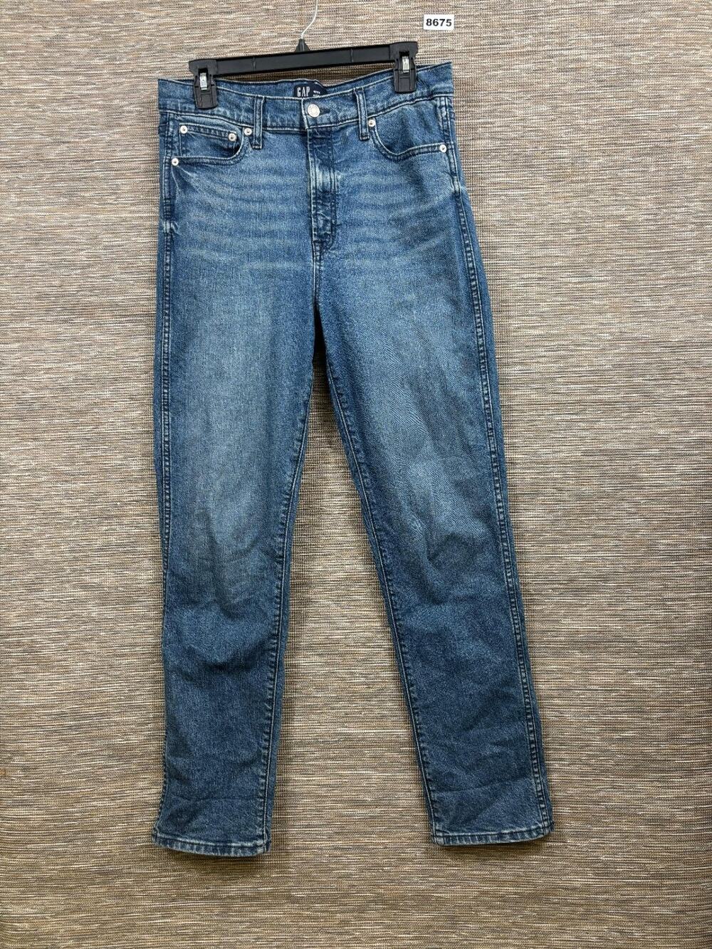 GAP High Rise Vintage Slim Jeans Womens Size 10/30L Blue Denim Stretch *READ